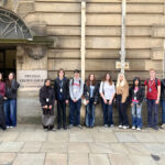 Law students outside Sessions House in Preston