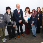 Paul Foster MP speaking to students in M510 Lecture Theatre